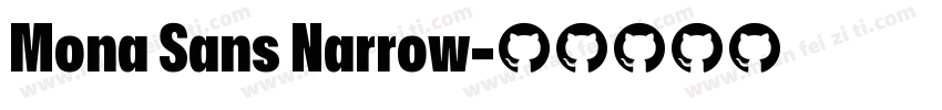 Mona Sans Narrow字体转换